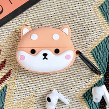 Headphone Case For Huawei Freebuds 4i Case Cute Cartoon Silicone 3D Earphone Cover Case with keychain For Freebuds 4i 2024 - buy cheap