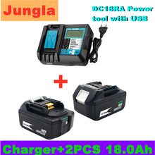 2020 nova 18v 12.0ah 12000mah li-ion bateria de substituição da ferramenta elétrica para makita bl1880 bl1860 bl1830 + 3a carregador 2024 - compre barato