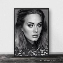 Adele Poster Music Singer Star Canvas Painting Posters and Prints Wall Art Pictures for Bedroom Decor Frameless 2024 - buy cheap