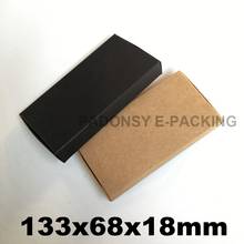 13.3*6.8*1.8cm Brown Carton Kraft Paper Box Gift Box Wedding Candy Boxes Packaging for Soap Phone Case Packaging Box 2024 - buy cheap