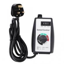 Controlador electrónico de velocidad del Motor, regulador de interruptor para soplador de Motor, conducto, ventilador, calentador, Control, enchufe británico de 220V-240V 2024 - compra barato