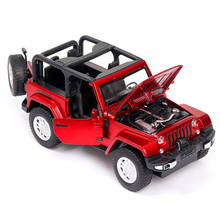 Carrinho de brinquedo para crianças, carrinho de brinquedo fundido para simulação de jeeps-1941, modelo de carro de liga off-road acústico com presente de brinquedo óptico 1:32 2024 - compre barato