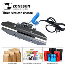 ZONESUN FKR400 220V hand Impulse Sealer Heat Sealing Aluminum Foil Bag Closer Sealer Sealing Machine 2024 - buy cheap