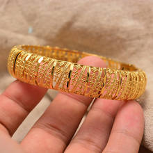 Wando CAN OPEN / Wholesale Dubai Bangle for Women,Gold Color African Bracelets Jewelry Middle East Gifts 2024 - buy cheap