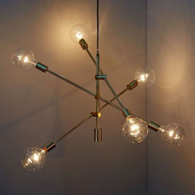 Luminária pendente estilo nórdico simples, arte, sala de jantar, pós-moderno, preto/dourado, café, sala de estar, restaurante, decoração 2024 - compre barato