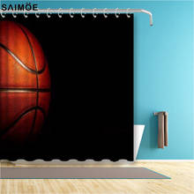 Basketball Printed Bathroom Curtain Sport Waterproof Shower Curtain Polyester Fabric Bath Curtain Shower Sets 2024 - buy cheap