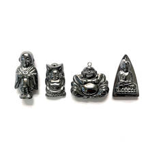 Hematitas de piedra Natural de tortuga Bodhisattva, collar, pulseras, brazaletes, fabricación de joyas DIY para mujeres, hombres, accesorios, regalos 2024 - compra barato