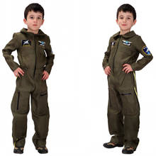 Army Air Force Cosplay Jumpsuit Halloween Costumes For Kids SWAT Police Uniform Cool Kids Clothing Performance Training 2024 - compra barato