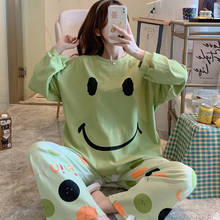 Spring Nightgown Women Sleepwear Loose Version Cotton Cartoon Plus Size XXXL Pajama Set Princess Style Pullover Pajamas 2024 - buy cheap