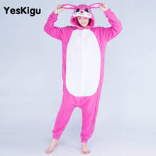Kigurumis-Pijama de lana Polar para mujer y adulto, ropa de dormir de 3 colores, mono de invierno con diseño de conejo, para fiesta 2024 - compra barato