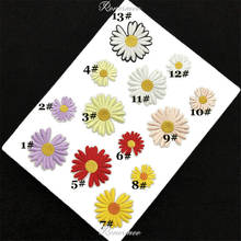 10Pcs Hot selling Chrysanthemum Embroidery Cloth Stickers Clothes Bags Decoration Embroidery Stickers Small Daisy Iron on Patch 2024 - buy cheap