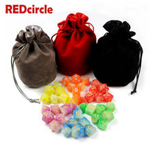 Two Mix Color Glow In The Dark Dice 7 Pc/set  D4 D6 D8 D10 D10% D12 D20 for DnD RPG Portable Boardgame 2024 - купить недорого