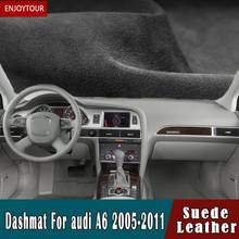 For audi a6 s6 rs6 c6 allroad avant 2005 2011 Suede Leather Dashmat Dashboard Cover Pad Dash Mat Carpet nonslip Car-styling 2024 - buy cheap