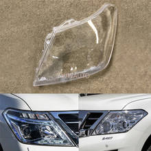 Headlight Lens For Nissan Patrol 2012~2018 Headlamp Cover Car Light Replacement Auto Shell 2024 - buy cheap