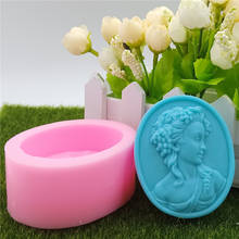 Rainha Projeto Oval Silicone Molde Sabão Handmade Molde de Silicone para Sabão Decoração de Gesso Moldes De Cera 2024 - compre barato