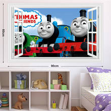 Thomas 3D wall stickers creative stickers children's room decoration wall stickers 3D effect children's room DIY decoration 2024 - buy cheap