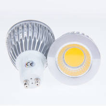 Dimmable LED COB Spotlight 220V 110V 6W 9W 12W GU10 Lamp Silver Aluminum Bulb Warm | Natural | Cold White For Indoor Lighting 2024 - buy cheap