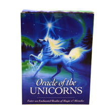 New Full English unicorn oracle cards deck mysterious tarot cards guidance -divination fate board game oracle cards of unicorn 2024 - buy cheap