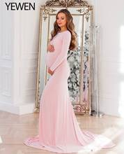 Vestido largo de maternidad para sesión de fotos, maxivestido de maternidad para mujer embarazada 2024 - compra barato