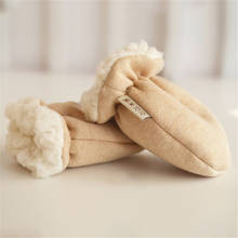 Милые Детские флисовые теплые зимние теплые перчатки для новорожденных мальчиков и девочек 0-12 месяцев 2024 - купить недорого
