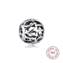 Fits pandora pulseira a céu aberto eu te amo encantos do roteiro 925 contas de prata esterlina para fazer jóias kralen bijoux femme 2024 - compre barato