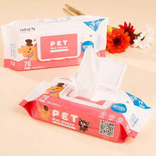 LeChong-toallitas húmedas para gato y perro, sin Alcohol, sin estimulación, amigable con la piel, suministros de limpieza para mascotas 2024 - compra barato