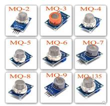 Sensor de gás MQ-2 MQ-3 MQ-4 MQ-5 MQ-6 MQ-7 MQ-8 MQ-9 MQ-135 detecção fumaça metano gás liquefeito sensores módulo para arduino 2024 - compre barato