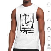 The Walking Dead Weapons Tank Tops Vest 100% Cotton Walking Dead Zombies Carl Rick The Walking Dead Weapons Knife 2024 - buy cheap