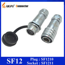 Original Weipu Connector SF12 IP67 2 3 4 5 6 7 9 Pin Male Female Cable Plug In-line Cable Socket SF1210 SF1211 Waterproof 2024 - buy cheap