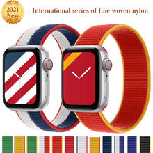 Nylon Strap for Apple Watch Band 44mm 40mm iWatch 42mm 38mm Smartwatch Wristband Loop Sports Bracelet Apple Watch 3 4 5 6 SE 2 2024 - buy cheap