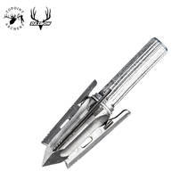 Topoint Archery,3PCS Broadheads,Stainless Steel Hunting Arrowheads Points Broadhead 100 Grain Archery Compound Bow Arrow 2024 - buy cheap