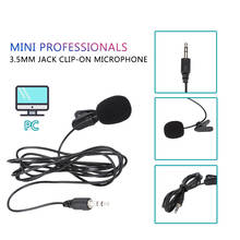 HOT MINI Professionals 3.5mm Jack Clip-on Lapel Microphone Mini Mic For PC Laptop Lound Speaker Dropshipping 2024 - buy cheap