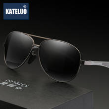 Kateluo óculos de sol masculino polarizado militar, óculos de sol de alumínio 2020 com lente uv400 para homens acessórios para óculos 7757 2024 - compre barato