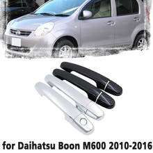 Carbon Fiber Car handle Or Chrome Door Cover for Toyota Boon Passo Perodua Myvi Daihatsu Sirion M600 2010~2016 Car accessories 2024 - buy cheap