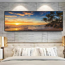 Conjuntos de arte para parede, paisagem sem moldura, com imagens, arte para a parede da sala de estar, decoração de casa 2024 - compre barato