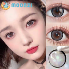MOONZI Yogurt Pops Contact Lenses Annually Gray Soft for Eyes big pupil Contact Lens Myopia Prescription degree 2pcs/Pair 2024 - купить недорого