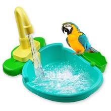 1pcs Bird Baths Bird Perch Shower Pet Bird Bath Cage Basin Parrot Basin Parrot Shower Supplies Toy Food Bowl Birds Accessories 2024 - buy cheap