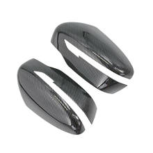 2Pcs Car Carbon Fiber Door Rearview Mirror Cover Trim for Nissan Rogue X-Trail 2014-2018 2024 - buy cheap