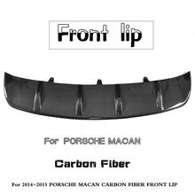 For Porsche Macan Car Styling Carbon Fiber Front Bumper Bottom Diffuser Lip 2013 +up 2024 - buy cheap