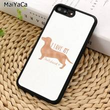 MaiYaCa Dachshund Sausage Dog Doxie Phone Case For iPhone 5 6S 7 8 plus 11 12 13 Pro X XR XS Max Samsung Galaxy S8 S9 S10 plus 2024 - buy cheap