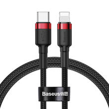 For usb c to lightning charging cable for iPhone xs max xr x 8 7 6s plus 5 apple ipad fast charger PD cable 1m 18W Braided data 2024 - buy cheap