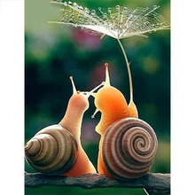 5D Diamond Embroidery Cute Snails Animal Art Painting Japanese Doll Photo Full Drill Mosaic Cross Stitch Rhinestones Picture 2024 - buy cheap