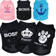2019 New Printed Summer Pet Tshirt Puppy Dog Clothes Pet Cat Vest Cotton T Shirt Pug Apparel Costumes Dog Clothes For Small Dogs 2024 - buy cheap