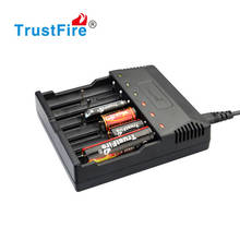 TrustFire умное зарядное устройство для литиевых батарей, быстрое зарядное устройство с 6 слотами, ЖК-дисплей для 18650 18350 16340 14500 AA AAA литий-ионных батарей 2024 - купить недорого