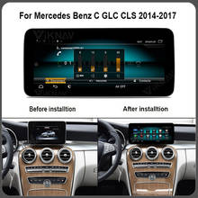 Radio con GPS para coche, reproductor multimedia con android, grabadora de cinta, vídeo, para Benz C GLC CLS 2014, 2015, 2016, 2017 2024 - compra barato