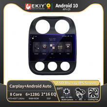 EKIY Android 10 Radio del coche para JEEP compass 2010-2019 Multimedia estéreo para coche receptor de navegación GPS reproductor unidad WIFI 2024 - compra barato