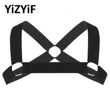 Mens Body Chest Muscle Harness Straps Harness Belt X-shape Back Shoulder Elastic Belts With Fancy Club Party Metal O-rings Strap 2024 - buy cheap