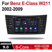 Din Player Multimídia Carro Android 9 2 Rádio Auto Para Mercedes Benz Classe E W211 2002 ~ 2009 Núcleos de NTG DVD GPS 8 4GB 32GB BT 2024 - compre barato