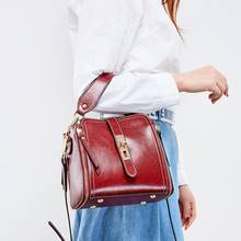 Summer New Women Casual Totes Fashion Genuine Leather Shoulder Messenger Bag Luxury Bucket Handbags Simple Lady Crossbody Bags 2024 - buy cheap