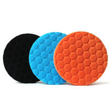 3pcs 7 Inch 180mm Buffing Sponge Polishing Disc Hexagonal Design Foam Abrasive Pad For Car Polisher Sanding Buffing Waxing 2024 - buy cheap